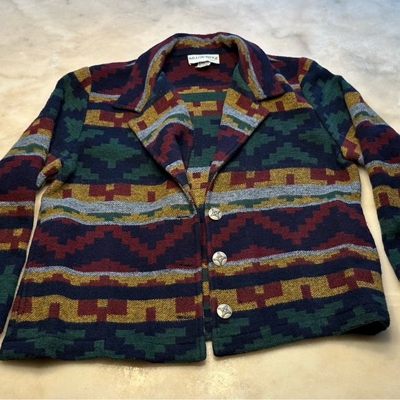 Willow Ridge Aztec Made In USA Knitted Sweater - Picture 3 of 7